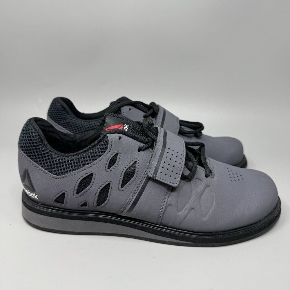 Reebok Lifter PR 22mm Men's Cross Trainer Gray Weightlifting Shoes 9.5 BD2631